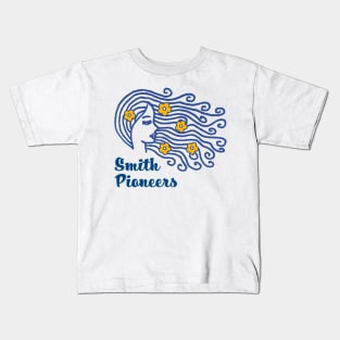 Smith College Flower Hair Pioneer Kids T-Shirt